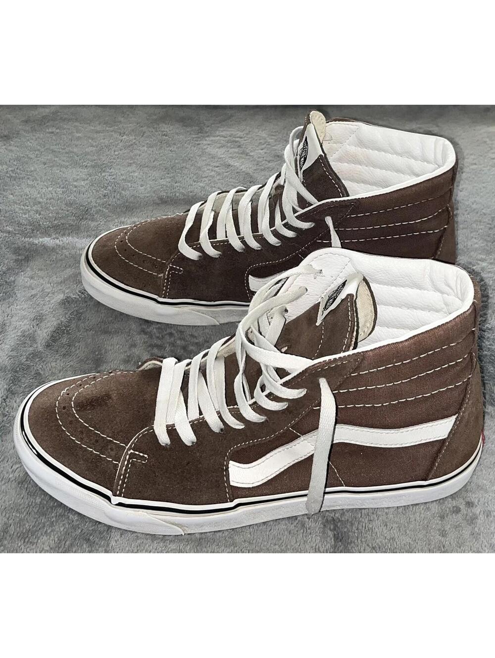 Vans SK8-Hi UniSex Mens 11.5 Shoes Brown Suede Skateboard Lace Up Hightop